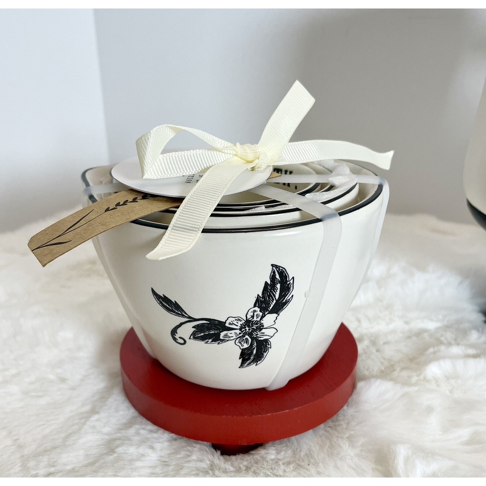 RAE DUNN Artisan Collection Flower Floral Herb Measuring Cups